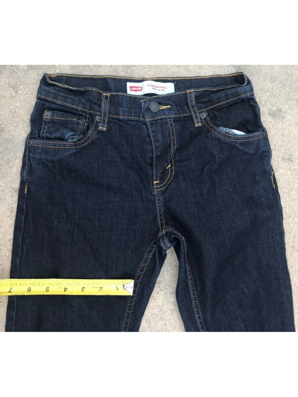 Levis 511 Performance Slim Youth 14 Reg 27x27 Blue Jeans Dark Wash No Fade